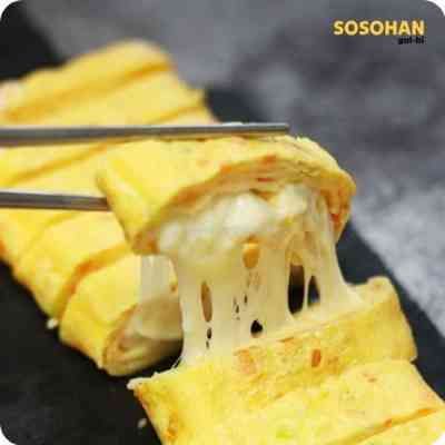 Trứng ốp cuộn phô mai