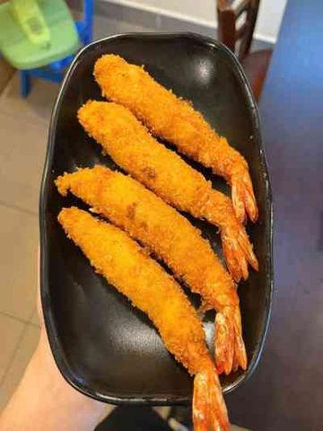 Tôm chiên tự làm 4 con
