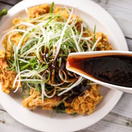 Gà Hành Sốt Xì Dầu