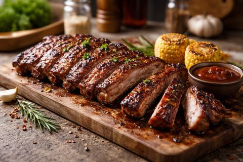 Sườn heo nướng BBQ Texas