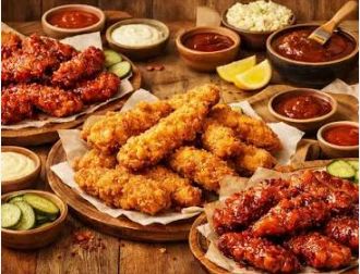Gà rán truyền thống + Gà cay