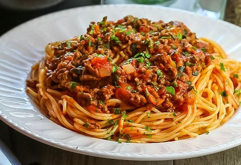 Mì Ý sốt bò băm