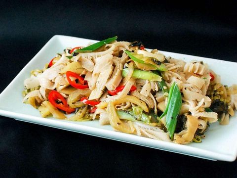 Lòng bò xào rau củ