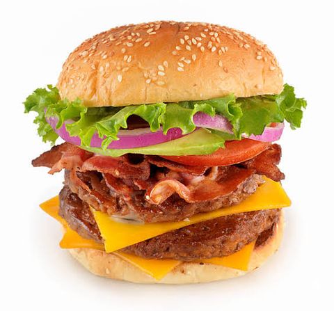 Burger Bơ Thịt Xông Khói Phô Mai