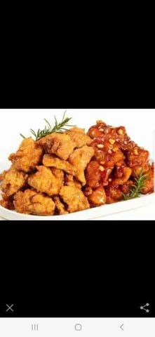 Nửa Gà Chiên + Nửa Gà Sốt (600g)