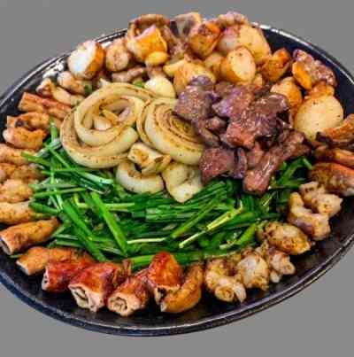 Lòng bò nướng thập cẩm