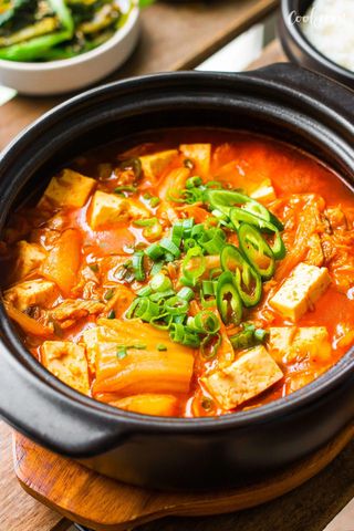 Canh kimchi Omori + cơm