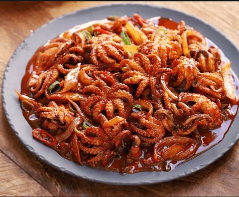 Bạch tuộc xào cay