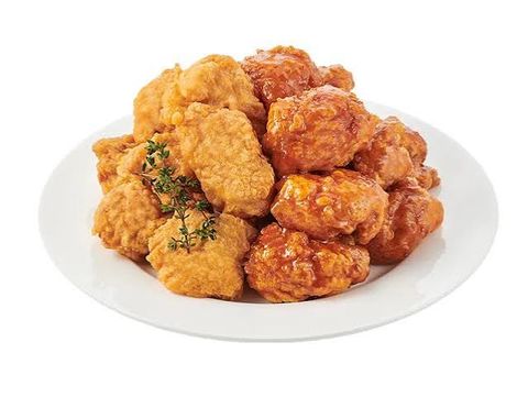 Gà rán không xương nửa nửa