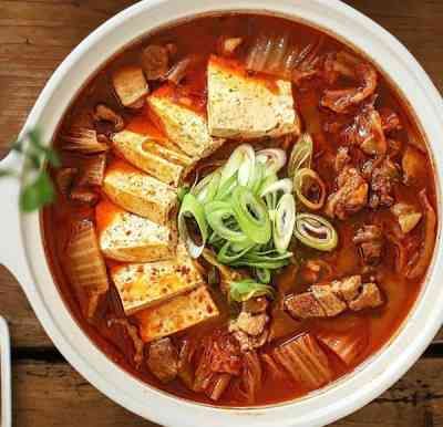 Canh đậu hũ non hải sản (kèm cơm)