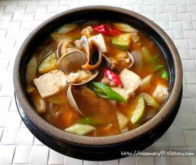 Canh tương đậu hải sản (kèm cơm)