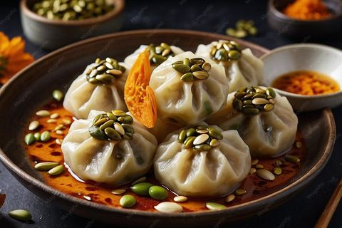Bánh bao chay bí đỏ