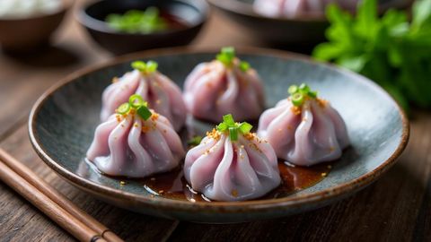 Bánh bao chay khoai môn