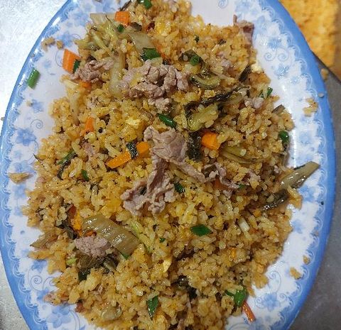 Cơm chiên bò khổ qua