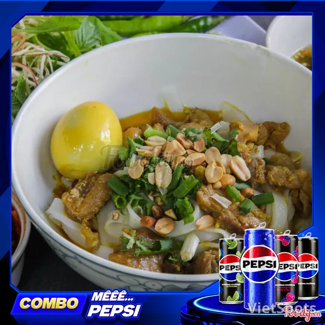 Chicken & Egg Mì Quảng + Pepsi Combo
