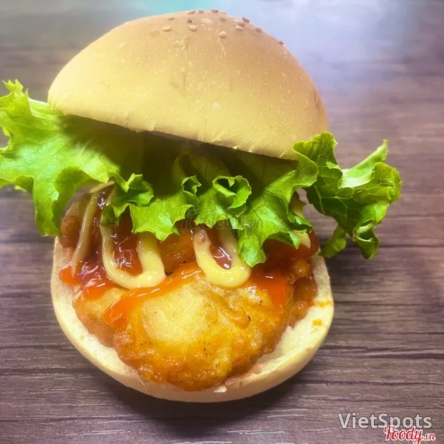 フライドチキンバーガー