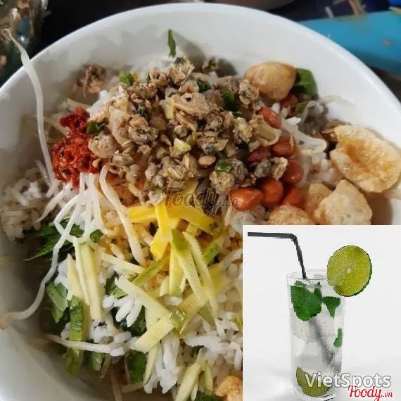 ข้าวคลุกหอยกาบ + น้ำมะนาว