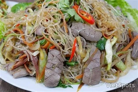 Stir-fried Glass Noodles with Pork Heart and Kidney