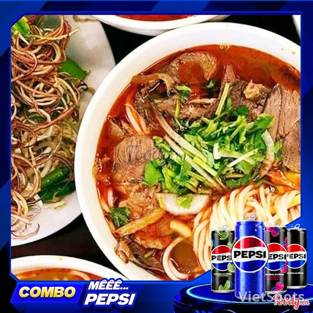 Combo Bún tái - 01 Nước Ngọt SPVB