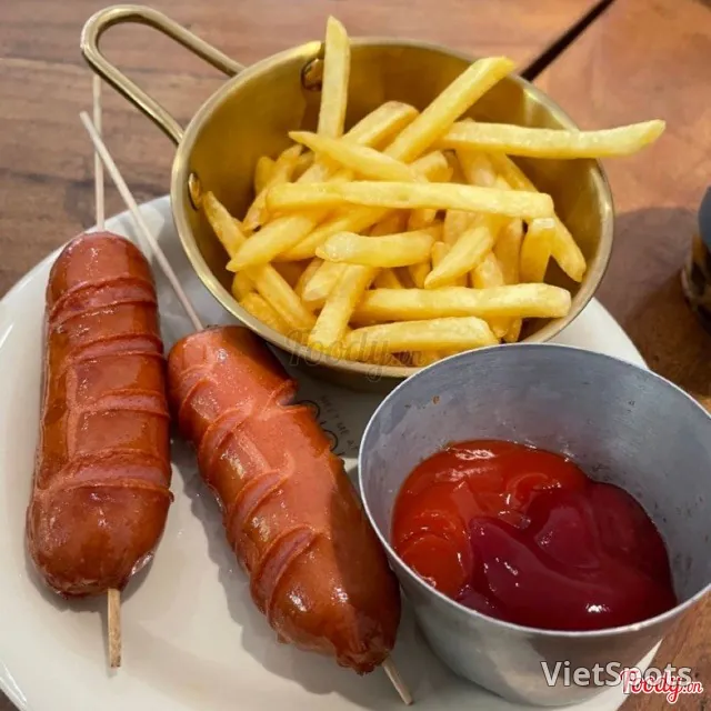 ソーセージ2本+ポテトセット