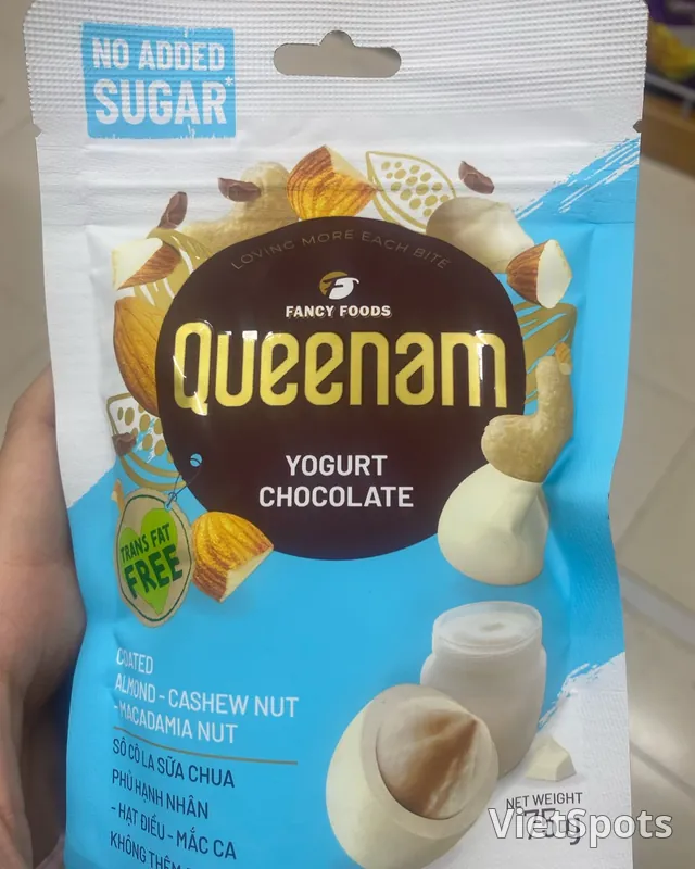 No Added Sugar Yogurt Chocolate Coated Almonds-Cashews-Macadamias (75g-Queenam)