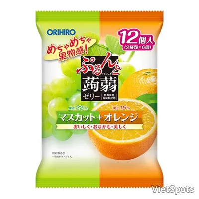 ORIHIRO Fruit Jelly Grape & Orange 240g