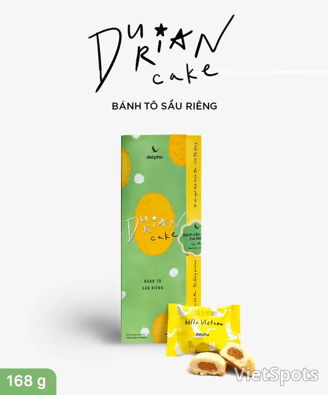Durian Cake 168g - Đất Phú