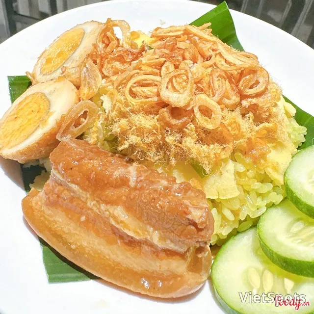 豚角煮と煮卵のおこわ
