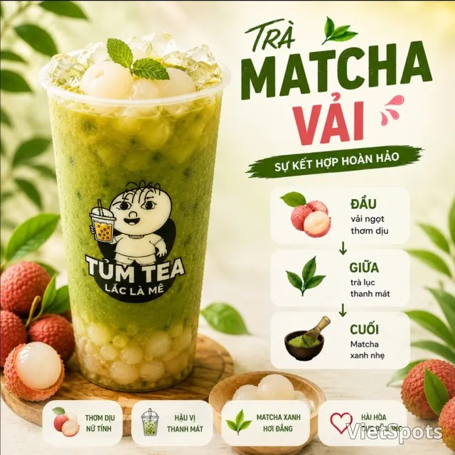 Lychee Matcha Tea