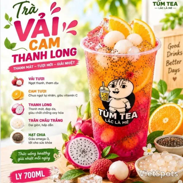 Lychee, Orange & Dragon Fruit Tea