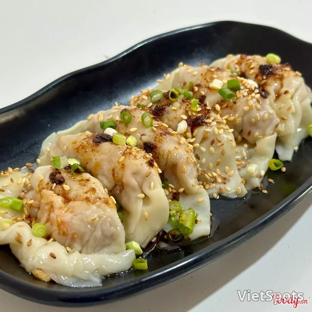 Shrimp & Pork Dumplings in Mala Sauce (Spicy)
