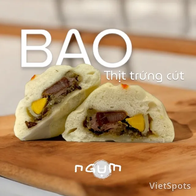 Steamed Pork & Egg Bao