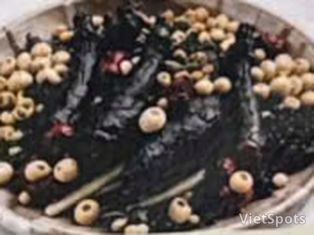 Каша с чёрной курицей