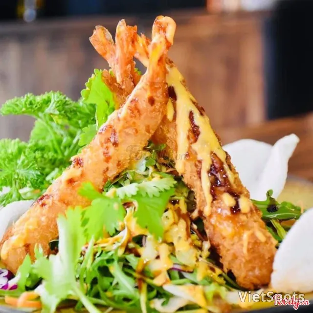 Tôm chiên cốm xù