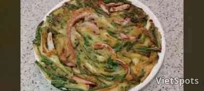 Bánh xèo hải sản Hàn Quốc