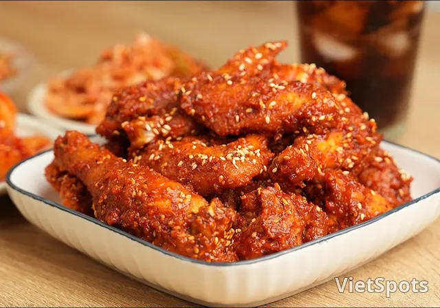 Spicy Sauce Fried Chicken