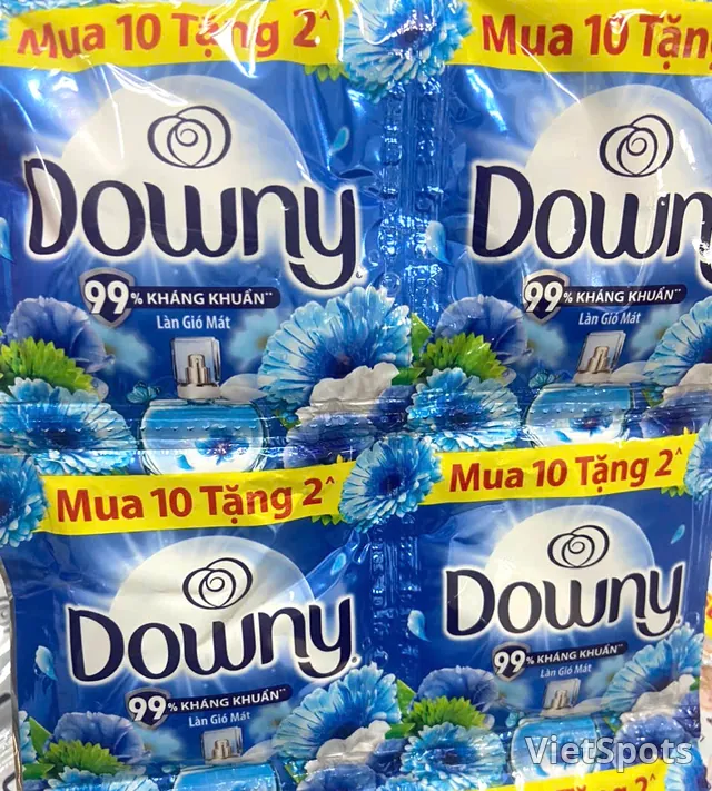 Nước xả vải downy xanh dương làn gió mát