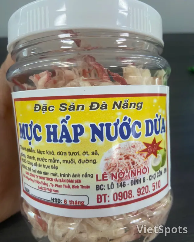 Mực hấp nước dừa khô 200g