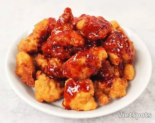 ไก่ทอดซอสเผ็ด