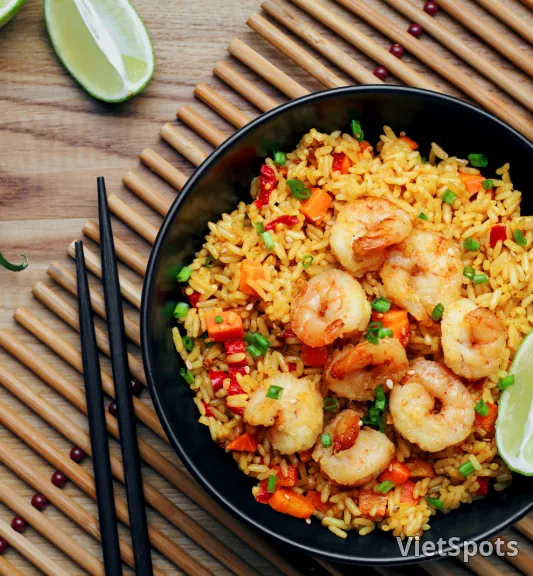 Spicy seafood rice