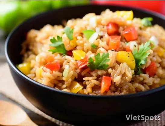 Fried rice and vegetables
