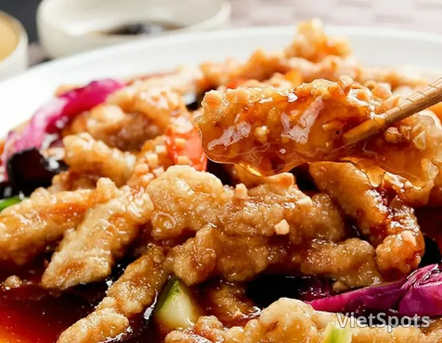 Sweet and sour fried meat (US size)