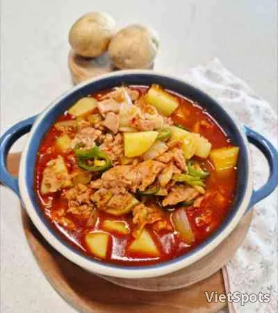 Canh Ớt Thịt Hộp Spam