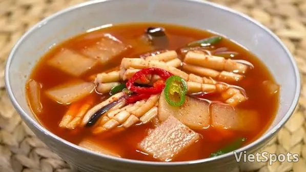 Cơm Phần Canh Mực Củ Cải