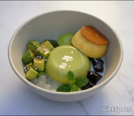 Avocado Caramel Pudding Che