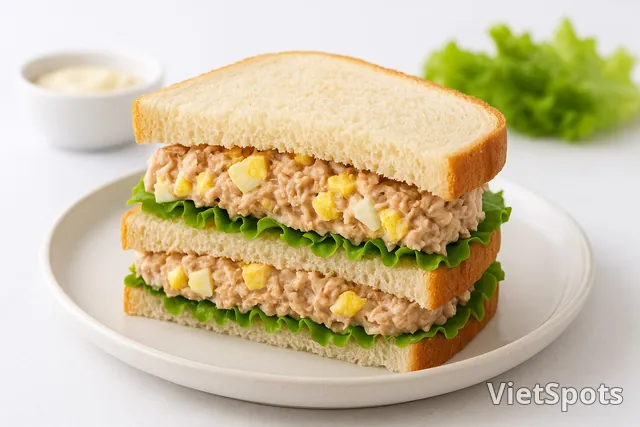 Sandwich Cá Ngừ Trứng
