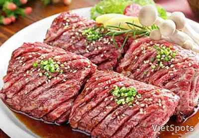 調味牛排骨600g(2人份)+ 蒸雞蛋 + 小菜