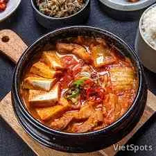 泡菜湯 + 米飯