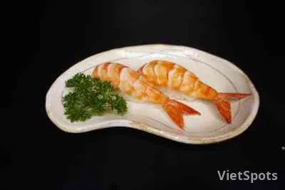 Tiger prawn nigiri