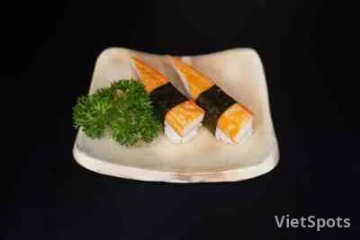 Thai crab stick nigiri